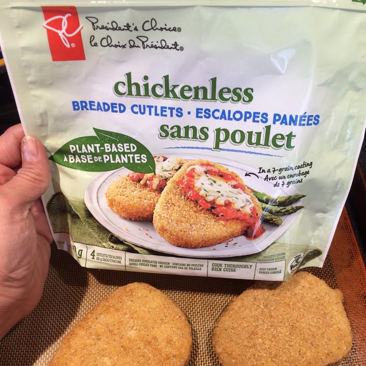 photo of President's Choice Chickenless Cutlets shared by @gardenpicked on  03 Jul 2020 - review