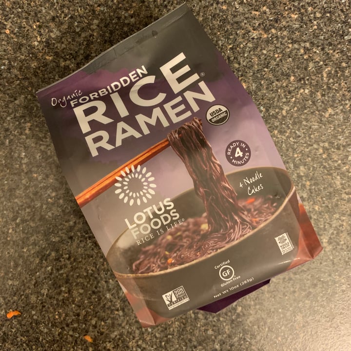 photo of Lotus Foods - Rice Is Life Forbidden Rice Ramen - Noodles shared by @kshade27 on  20 Jan 2021 - review