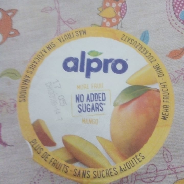 photo of Alpro Mango Yogurt (No Added Sugars) shared by @silviagianotti on  25 Apr 2022 - review