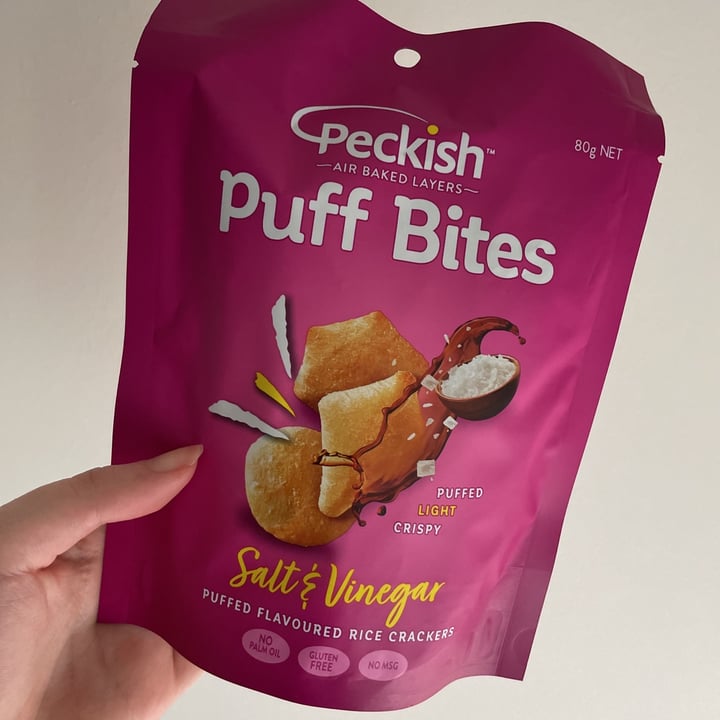review photo of Peckish Puff Bites Salt And Vinegar shared by @jasminn on 13 Feb 2021 - review