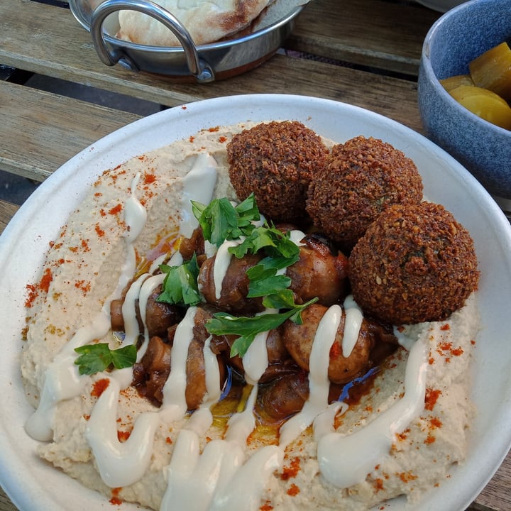 photo of Simply Hummus Bar Hummus bowl with falafels and mushrooms shared by @mally on  03 Jul 2020 - review