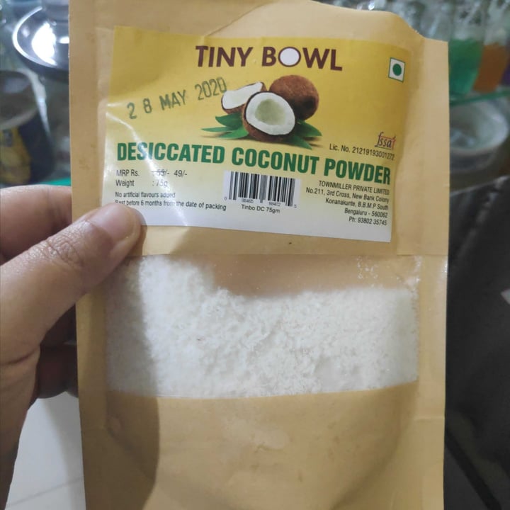 photo of Tiny bowl Dessicated coconut powder shared by @payalsrao on  20 Jun 2020 - review