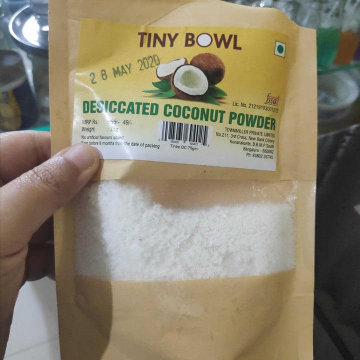 review photo of Tiny bowl Dessicated coconut powder shared by @payalsrao on 20 Jun 2020 - review