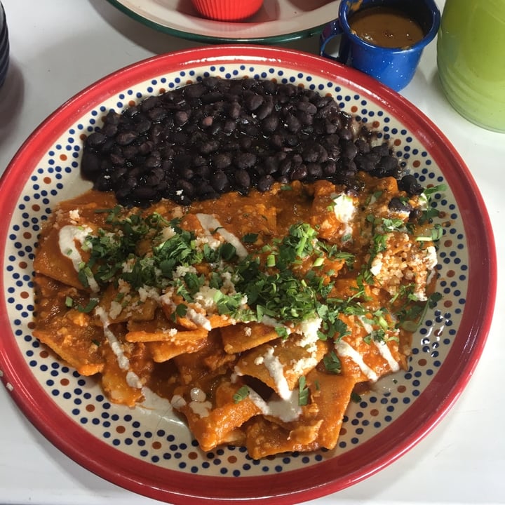 photo of Frida Chilaquiles Chilaquiles Veganos shared by @coralgzz on  04 Mar 2020 - review