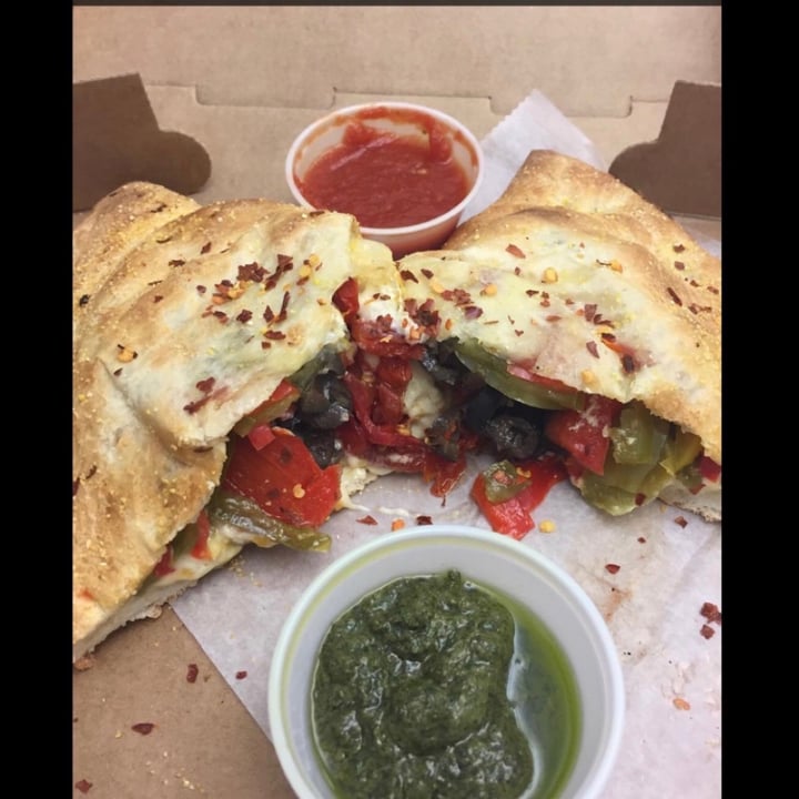 photo of Two Boots Vegan calzone shared by @veganfoodcrazy on  01 Oct 2020 - review