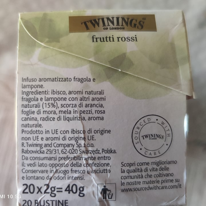 photo of Twinings Infuso Frutti rossi shared by @catamy on  13 Nov 2022 - review