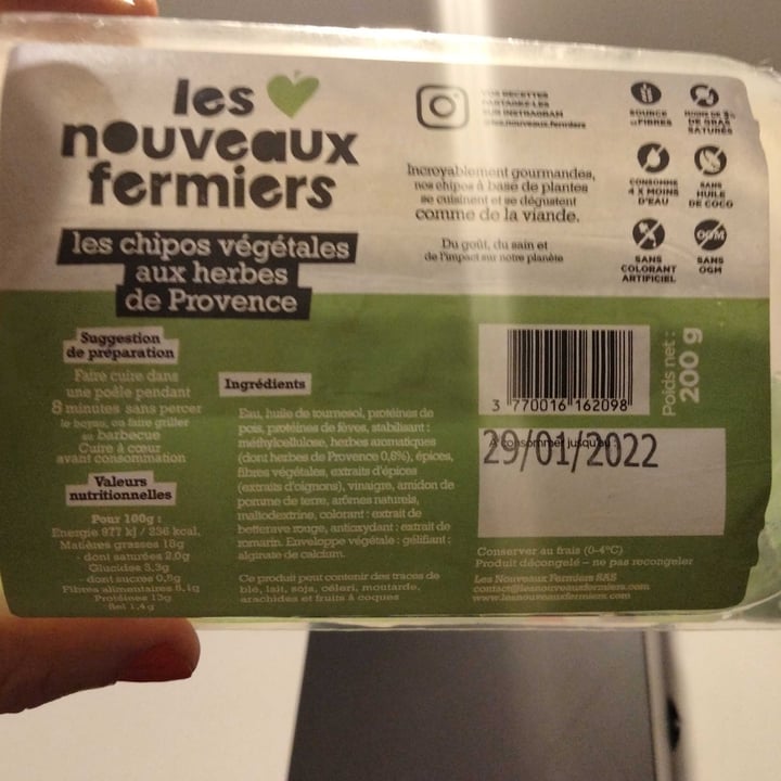 review photo of Les Nouveaux Fermiers Chipos végétales aux herbes de Provence shared by @clairett on 30 Jan 2022 - review