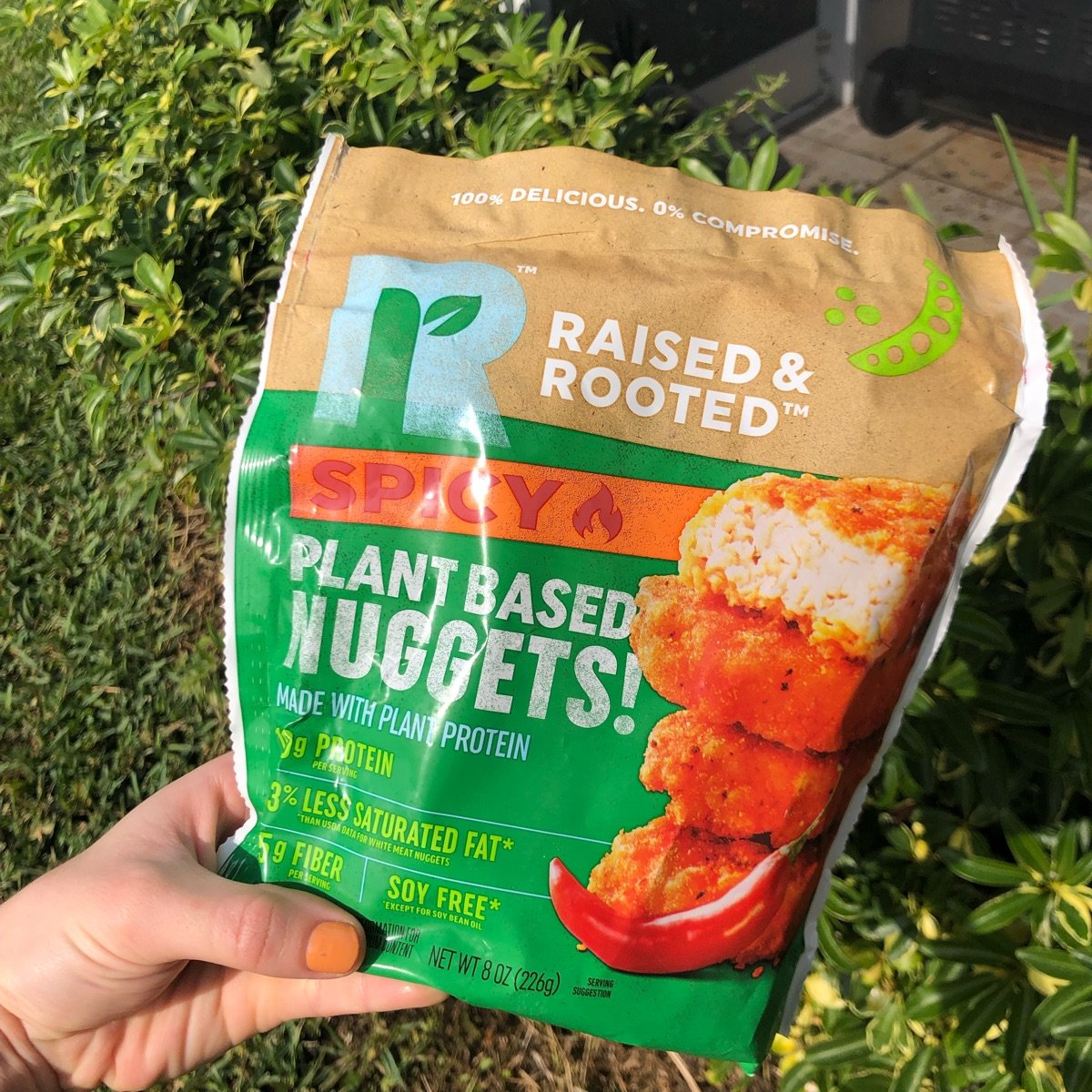 Raised and Rootedoted Spicy Plant Based Nuggets Reviews abillion