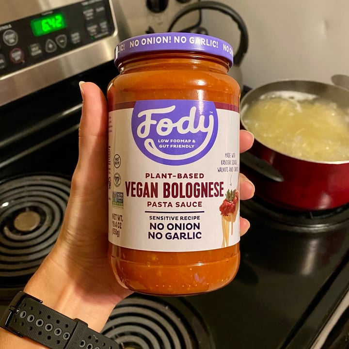 photo of Fody Vegan Bolognese Pasta Sauce shared by @curvycarbivore on  08 Jan 2022 - review