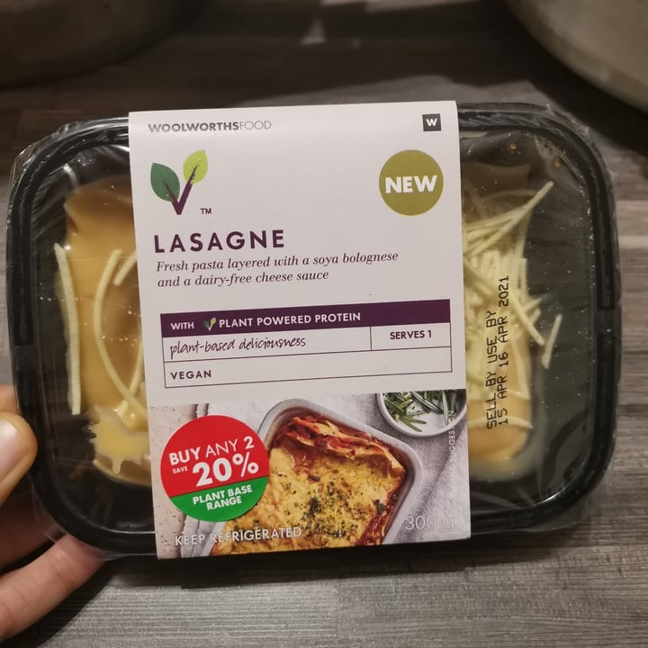 photo of Woolworths Food Lasagne shared by @lunascorner on  13 Apr 2021 - review