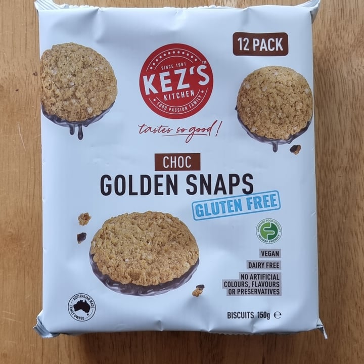 photo of Kez's kitchen Choc Golden Snaps shared by @lazyvegan29 on  25 Jun 2022 - review