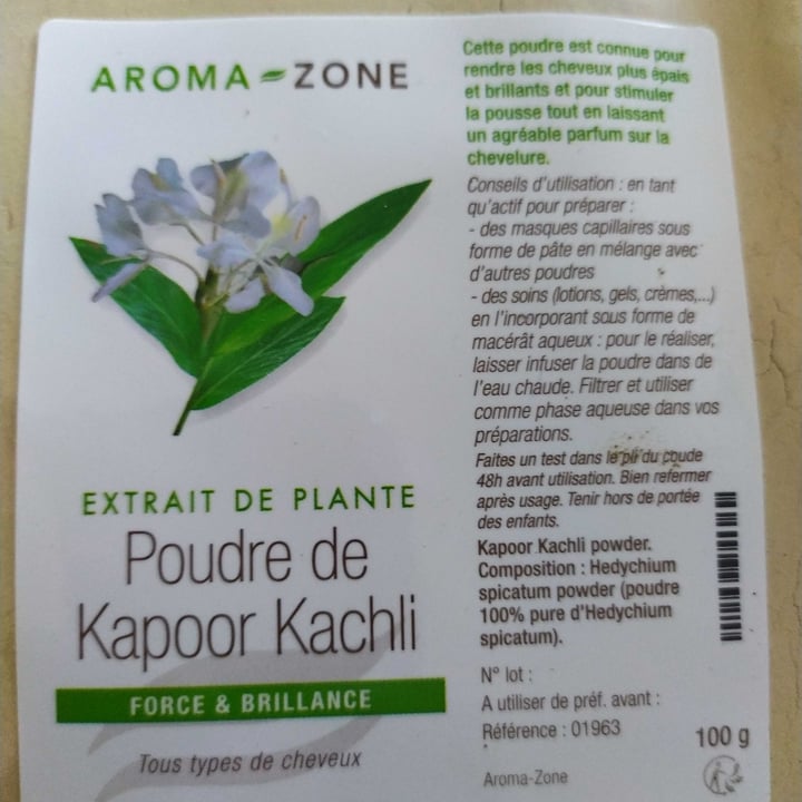 photo of Aroma-Zone Poudre de Kapoor Kachli shared by @luciarussx on  31 Mar 2021 - review