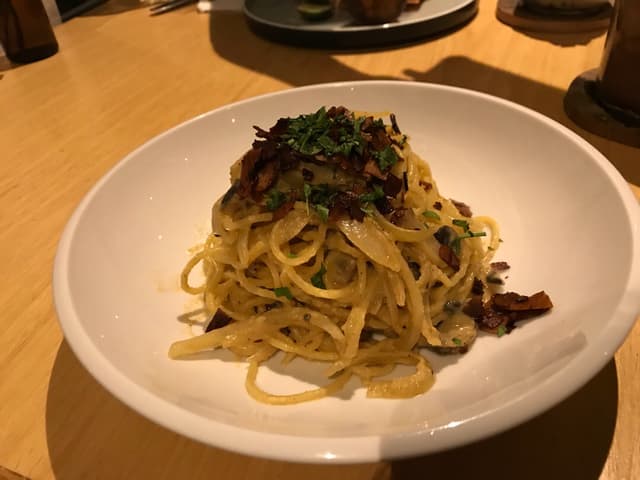 Photo of the dish “Nona’s spaghetti carbonara”