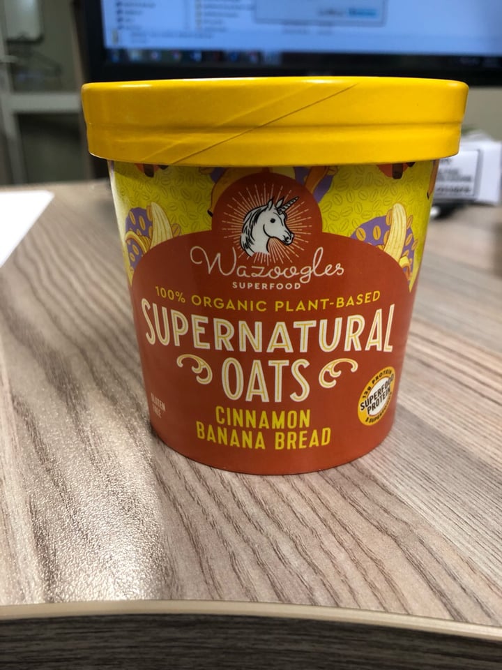 review photo of Wazoogles Superfood Supernatural Oats - Cinnamon Banana Bread shared by @megpeg on 01 Oct 2019 - review