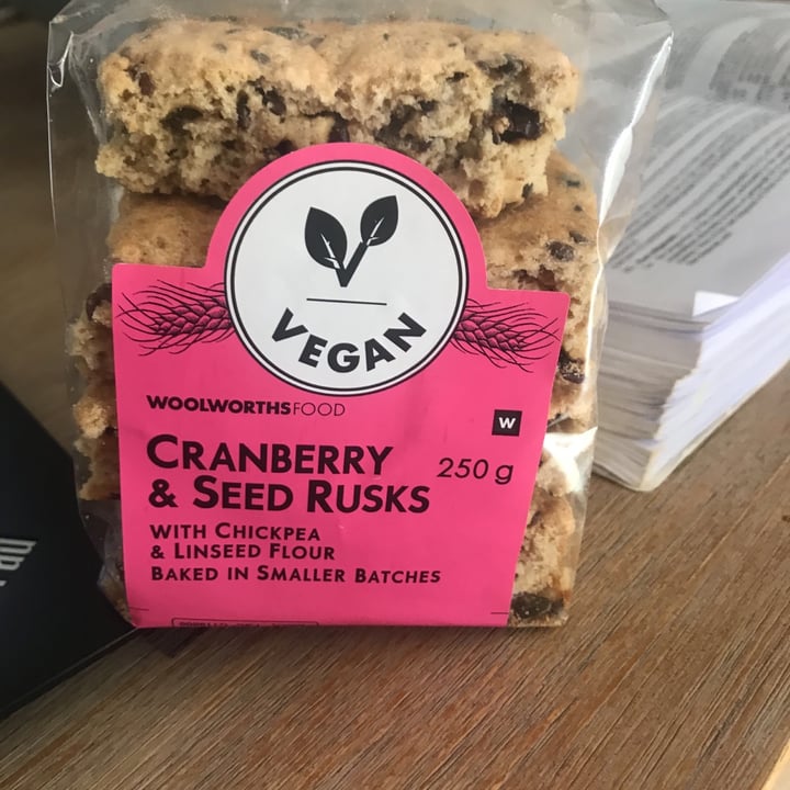photo of Woolworths Cranberry And Seed Rusks shared by @christinefourie on  21 Jan 2021 - review