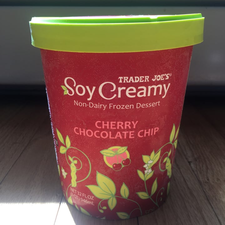 photo of Trader Joe's Soy Creamy - Cherry Chocolate Chip shared by @ega108 on  15 May 2020 - review