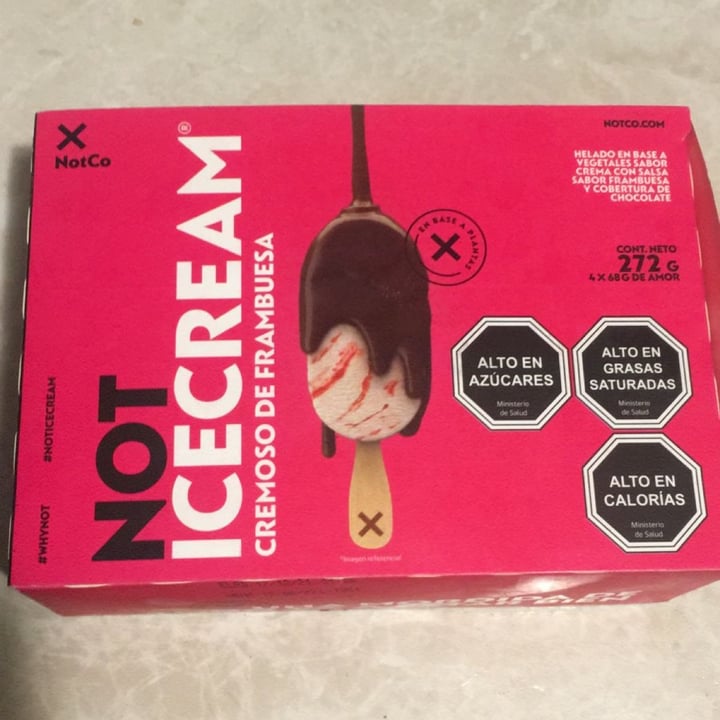 photo of NotCo Not Icecream Cremoso de Frambuesa shared by @dh on  02 Aug 2022 - review