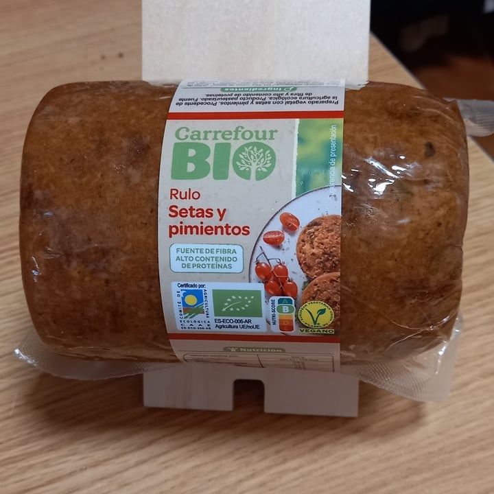 photo of Carrefour Bio Rulo setas y pimientos shared by @vergel on  12 Apr 2022 - review
