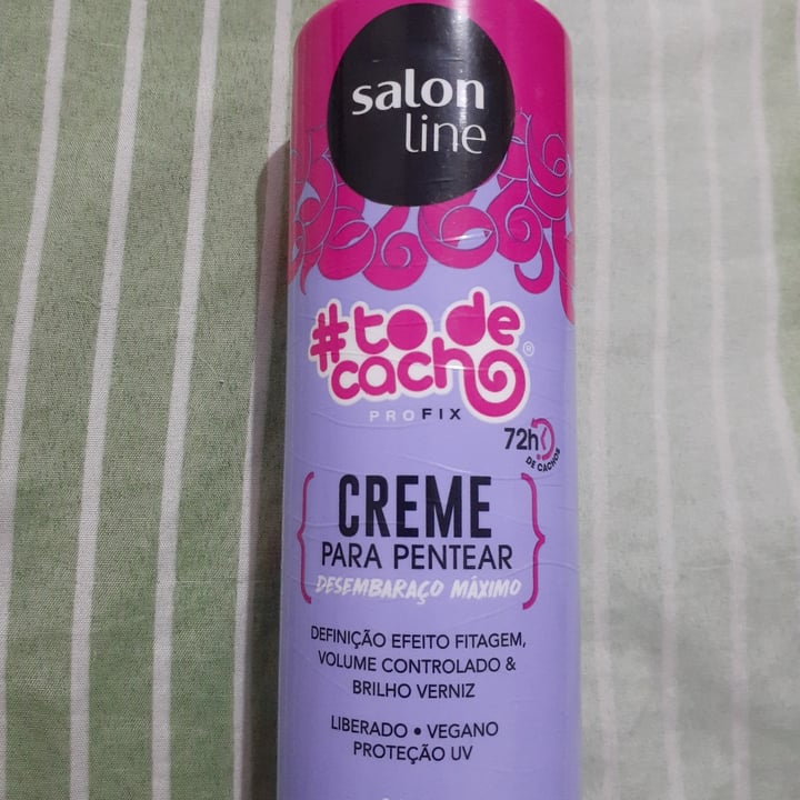 photo of Salon line Salon Line Creme De Pentear # Tô de Cacho shared by @jessicavegankadu on  30 Apr 2022 - review