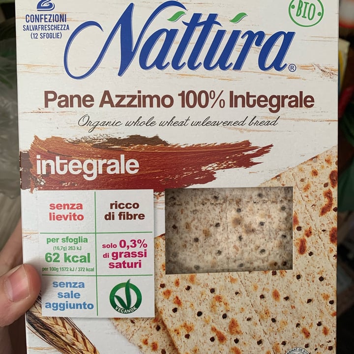 photo of Nattura Pane Azzimo 100% Integrale shared by @mimmiamarta on  23 Mar 2022 - review