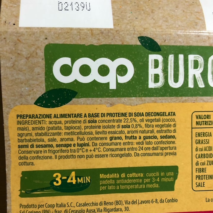 photo of Coop Burger 100% vegetali Sucoso & Gustoso  shared by @dariadanilowska on  24 Jun 2022 - review
