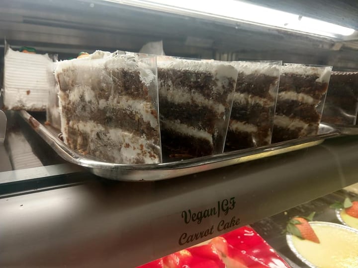 photo of Martha's Country Bakery vegan carrot cake shared by @veganmd on  13 Dec 2019 - review