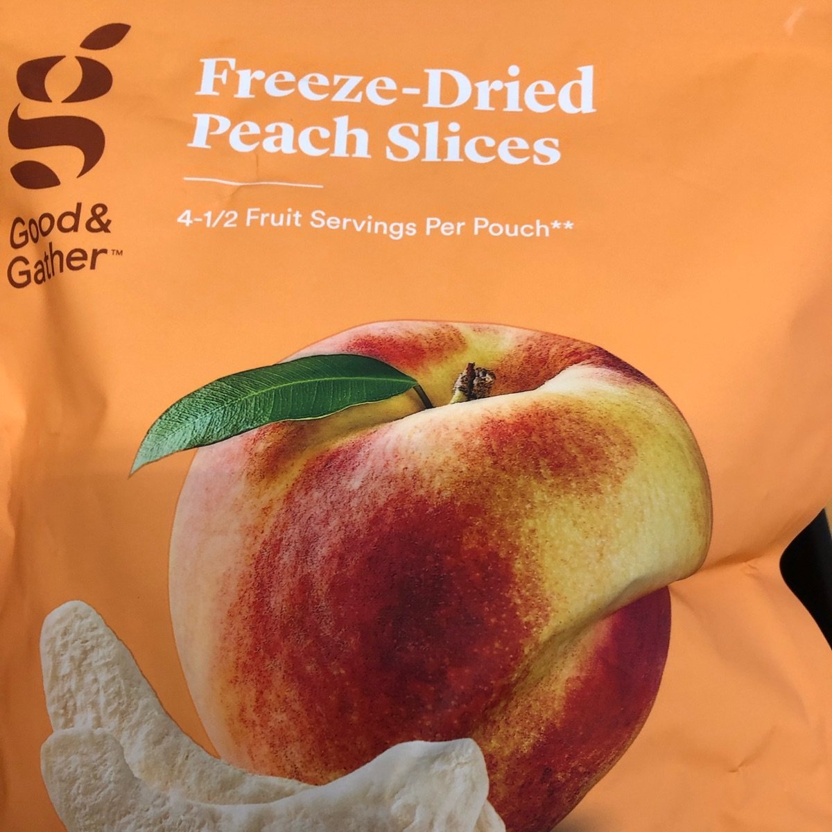 freeze dried peach slices from Good & Gather - Vegan Product Reviews ...