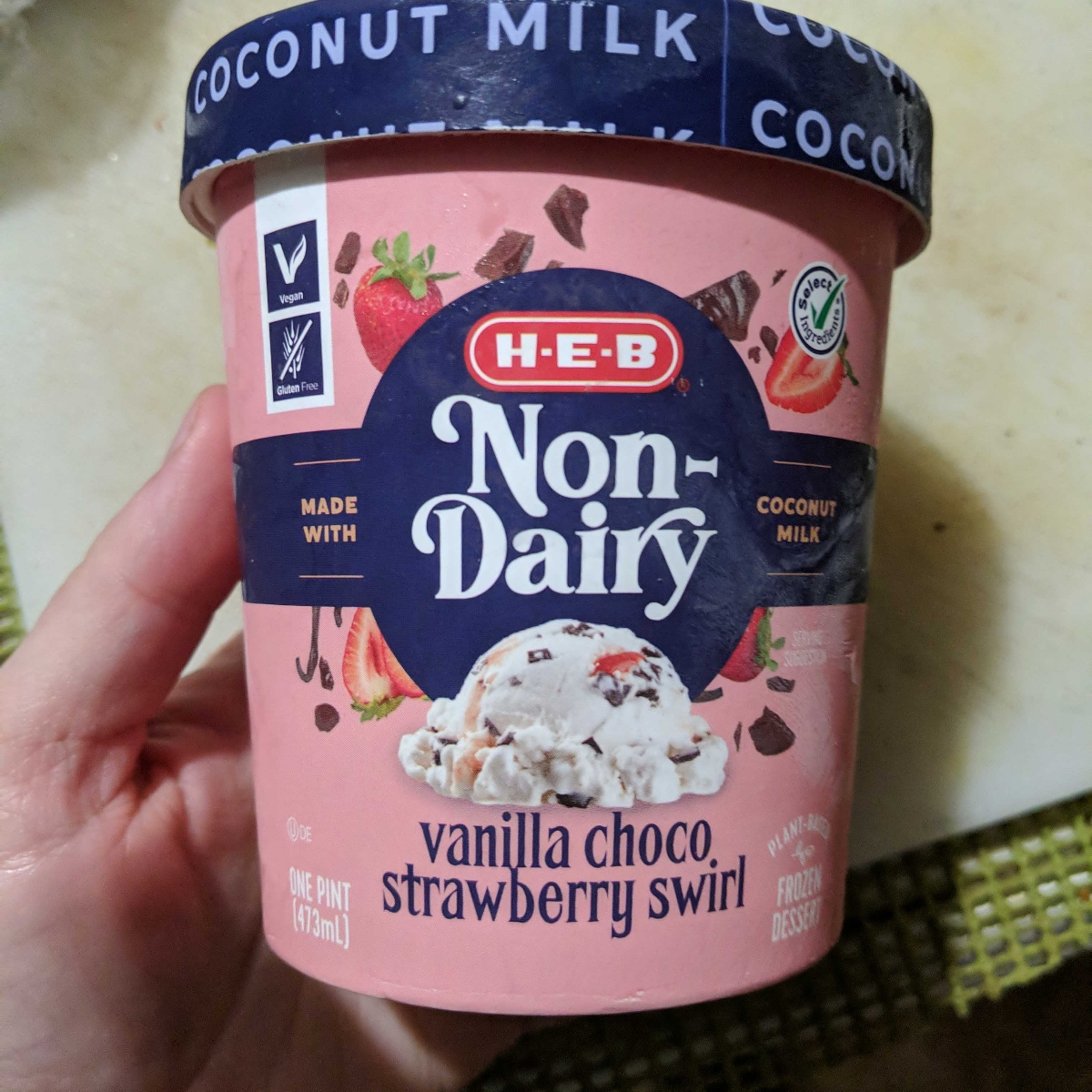HEB Non Dairy Vanilla Choco Strawberry Swirl Ice Cream Reviews abillion