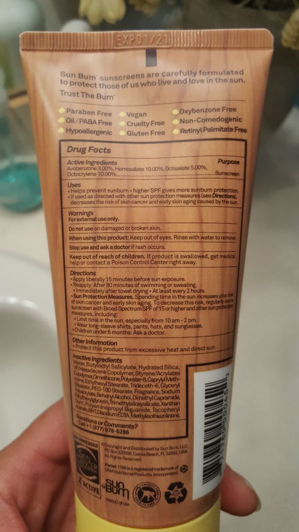 photo of Sun Bum Sunscreen SPF 50 shared by @4thepiggies on  13 May 2019 - review
