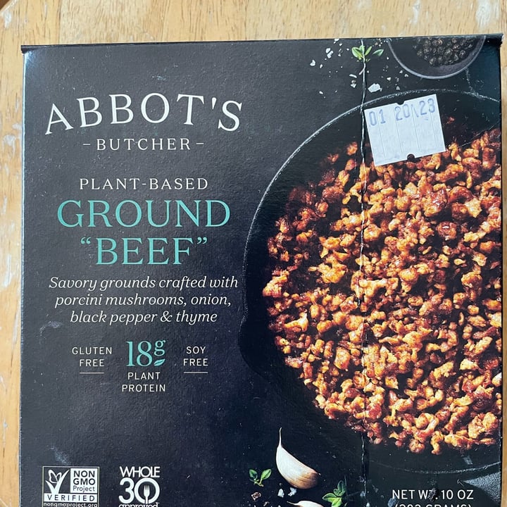 review photo of Abbot's Butcher Plant Based Ground “Beef” shared by @katydidlinzy on 17 Nov 2022 - review