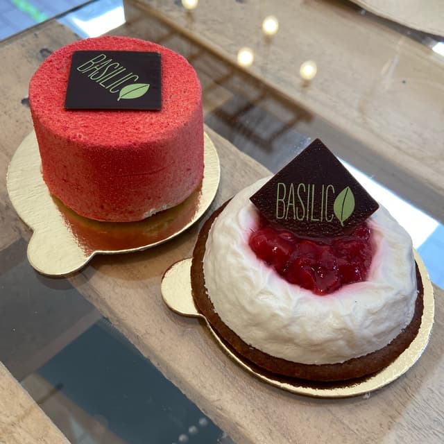 菜肴“Vegan mini cake lampone”的照片