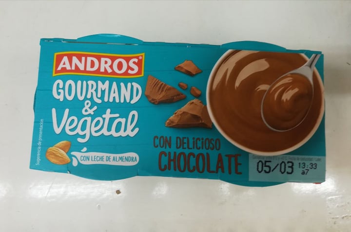 review photo of Andros Cremoso de almendra y chocolate shared by @yolivegan on 21 Feb 2020 - review