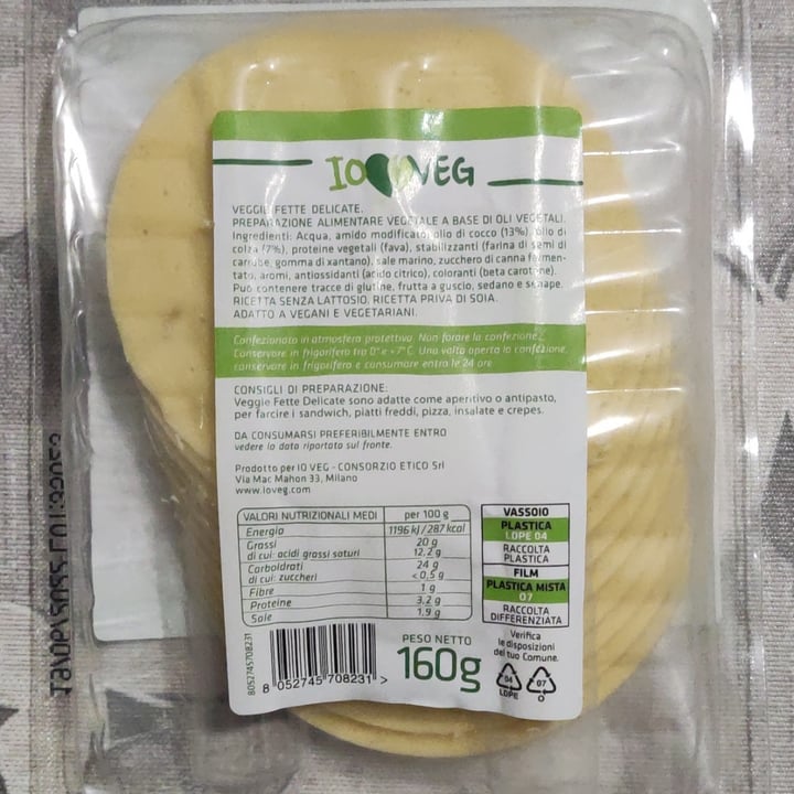 photo of ioVEG Veggie Fette Delicate shared by @nocciola on  15 Mar 2022 - review