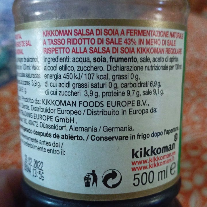 photo of Kikkoman Salsa di soia -43% di sale shared by @marinasacco on  18 Feb 2022 - review