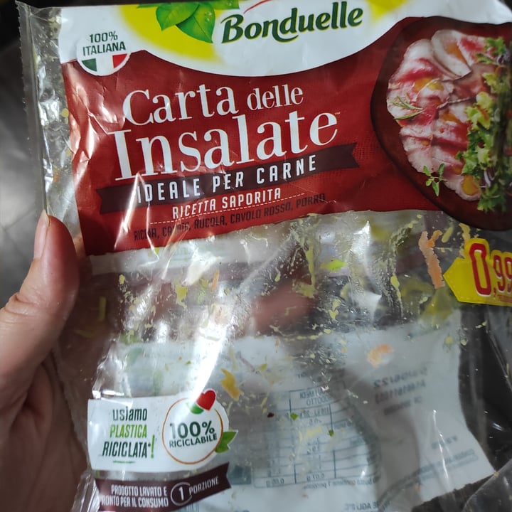 photo of Bonduelle Carta Delle Insalate - Ricetta Saporita shared by @eleutheria on  30 Sep 2022 - review