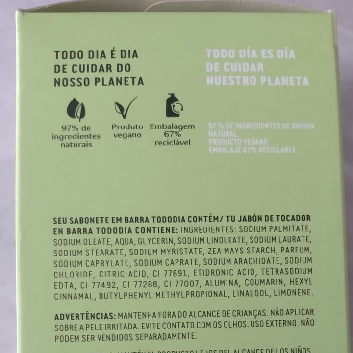 photo of Natura Natura Todo Dia Sabonete Em Barra Puro Vegetal Flor de Lis  shared by @jugennari on  27 Jul 2022 - review