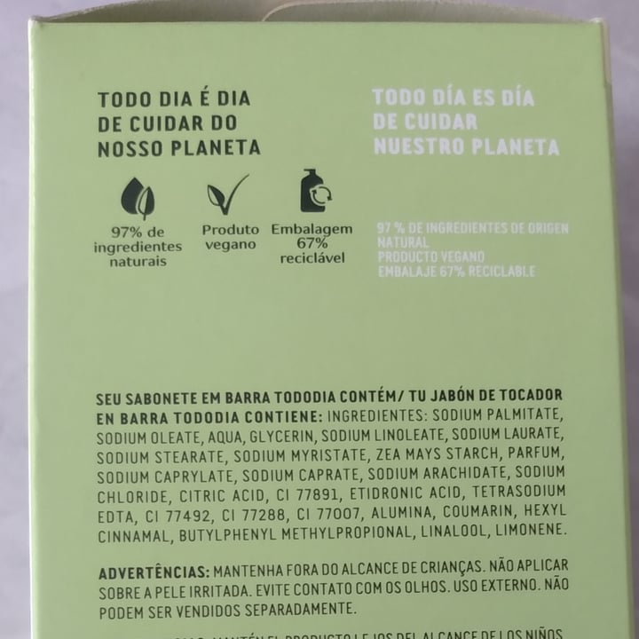 review photo of Natura Natura Todo Dia Sabonete Em Barra Puro Vegetal Flor de Lis shared by @jugennari on 27 Jul 2022 - review