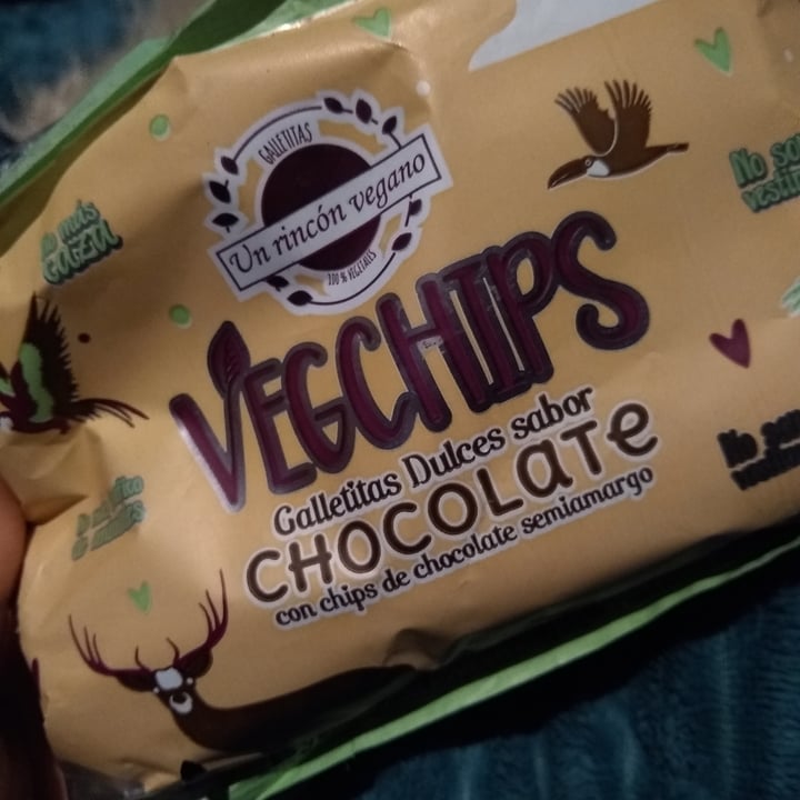 review photo of Un Rincón Vegano Vegchips Galletitas Dulces sabor Chocolate shared by @celesevans on 22 Aug 2020 - review