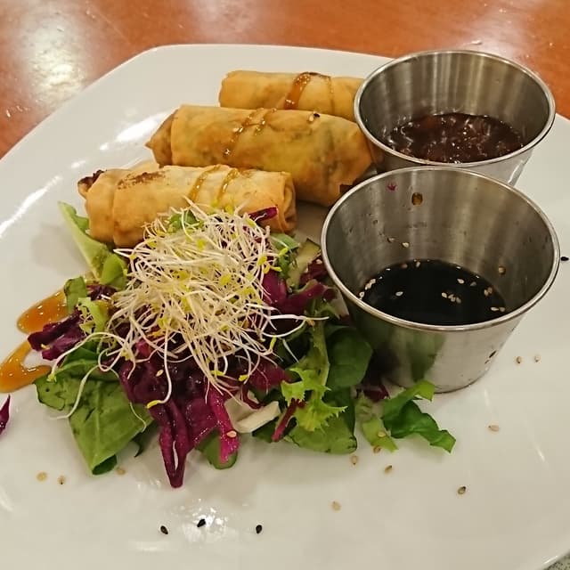 「Rollitos con tofu y verduras」の料理の写真