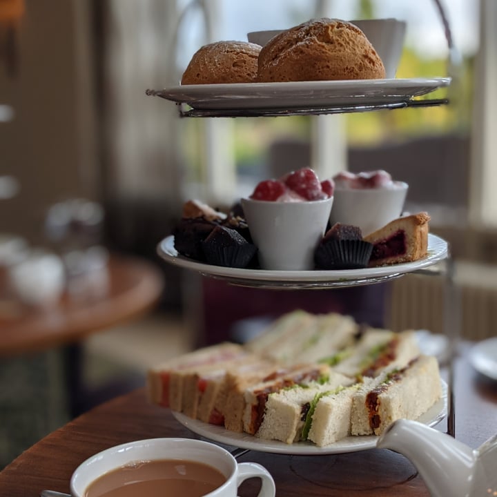 photo of Grosvenor Pulford Hotel & Spa Vegan Afternoon Tea shared by @beccasaurus on  19 Aug 2021 - review