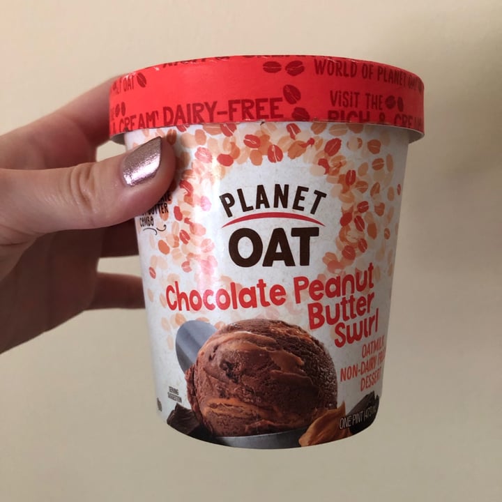 review photo of Planet Oat Chocolate Peanut Butter Swirl Oatmilk Ice Cream shared by @libertyforearthlings on 06 Jul 2020 - review