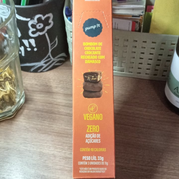 photo of Pumpit Foods (Especiallis ind.e comercio de doces Ltda.) Bombom De Chocolate Pump It shared by @cassflores on  13 May 2022 - review