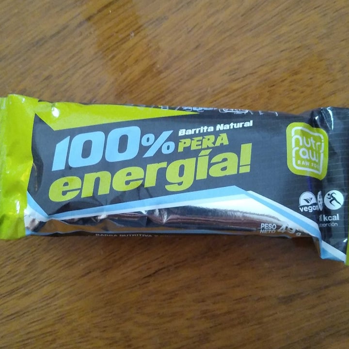 photo of Nutri Raw Barra 100% energía de Pera shared by @leticiabea on  06 Aug 2022 - review