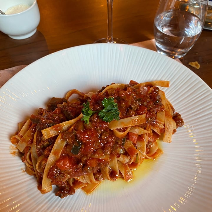 photo of Osteria Grotto Conza - Rovio Pasta Al Ragù Vegano shared by @silareggiani on  22 Aug 2022 - review