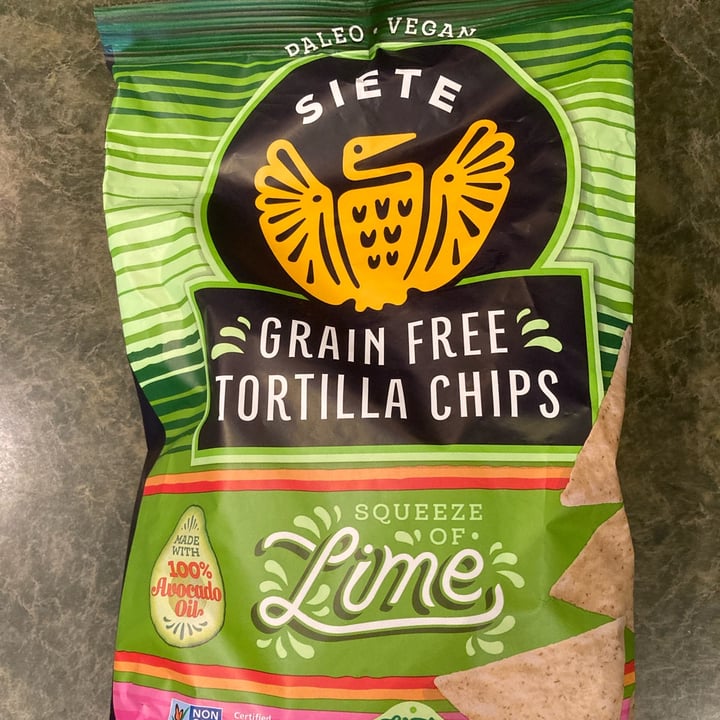 photo of Siete Family Foods Grain Free Tortilla Chips Squeeze of Lime shared by @tammydillon on  13 Oct 2021 - review