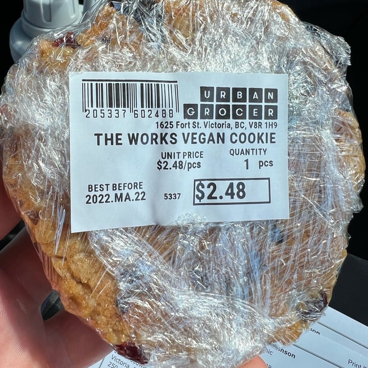 photo of Urban Grocer The Works Vegan Cookie shared by @veganmika on  18 May 2022 - review