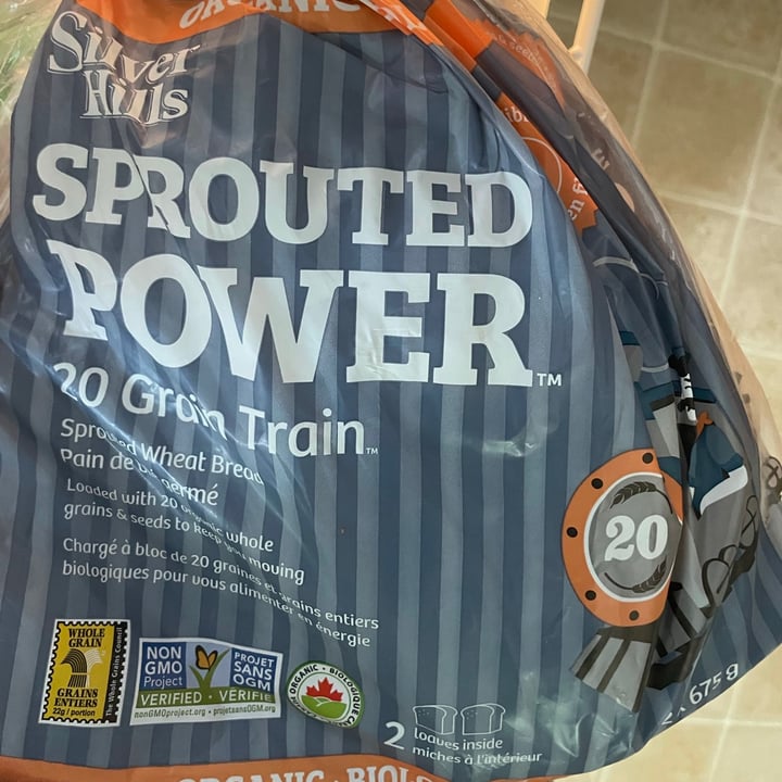 photo of Silver Hills Sprouted Bakery Sprouted power 20 grain train shared by @vegangirl4life on  13 Jun 2021 - review
