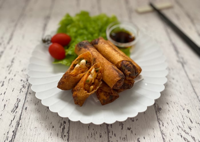 Natto and Kimchi Spring Roll Recipe by Kumi King