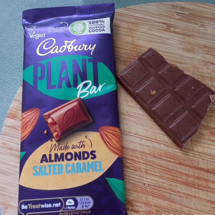 photo of Cadbury Plant Bar made with Almonds and Salted Caramel shared by @jennia on  16 Feb 2022 - review