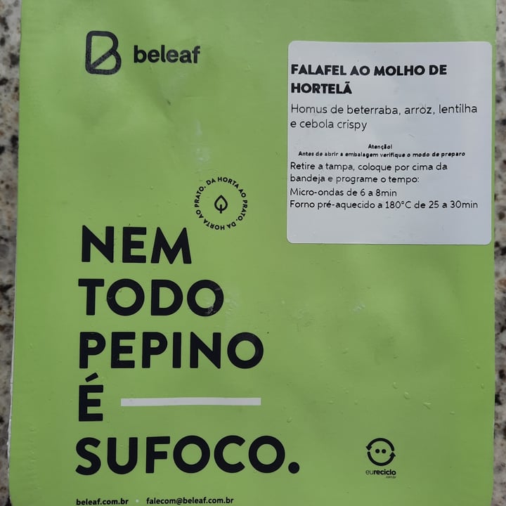 photo of Beleaf Falafel Ao Molho De Hortelã shared by @vpereira on  11 Jul 2022 - review